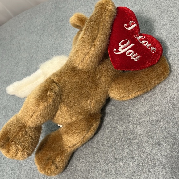 The Petting Zoo 1994 Angel Bear Plush Stuffed Animal 13” Wings I Love You - Picture 3 of 8